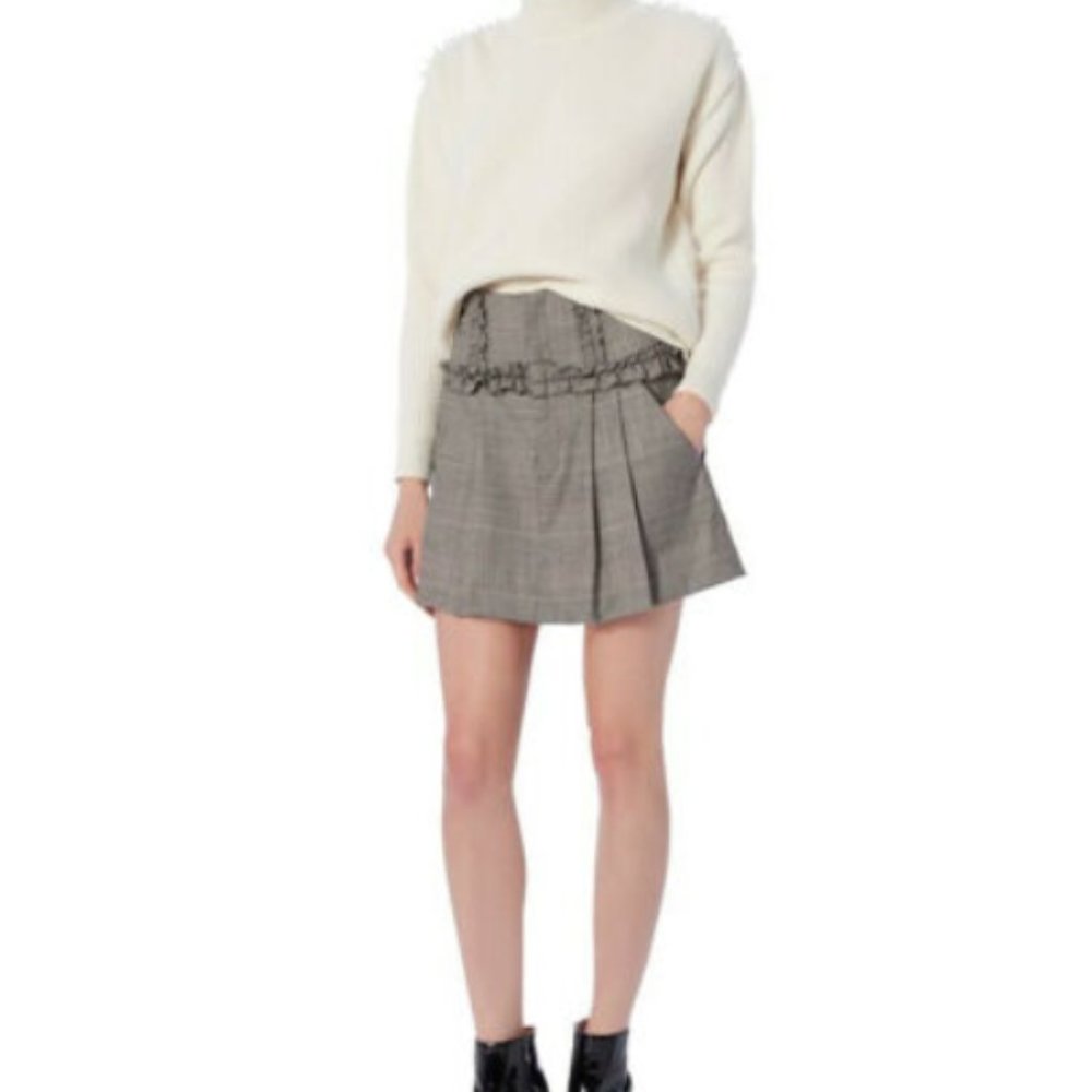 Marissa Webb 4 S Lennox Plaid Pleated Mini Skirt